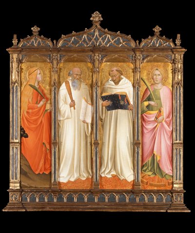 Saints Marie-Madeleine, Benoît, Bernard de Clairvaux et Catherine d