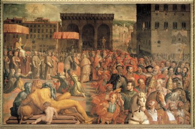 Le Pape Léon X revenant à Florence après son élection - Agnolo Bronzino