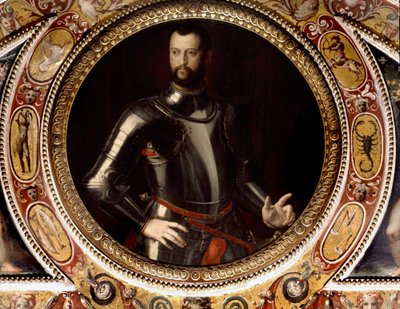 Portrait de Jean de Medicis dit Jean des Bandes Noires (Giovanni dalle Bande Nere) (1498-1526) par Bronzino (1503-1572) - Peinture conservée au Palazzo Vecchio, Florence - Agnolo Bronzino