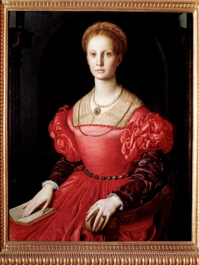 Portrait de Lucrezia Panciatichi, épouse de Bartolomeo Panciatichi (huile sur toile) - Agnolo di Cosimo Bronzino