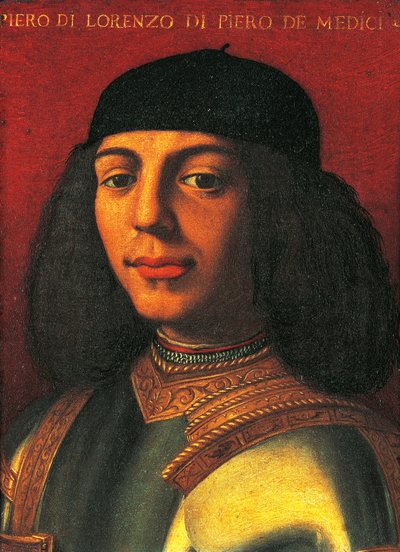 Portrait de Pierre de Médicis, également connu sous le nom de Pierre le Malchanceux - Agnolo Bronzino