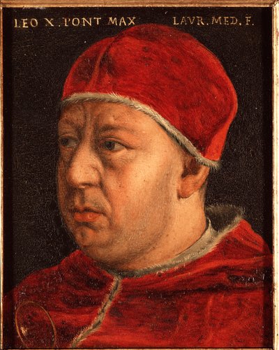 Portrait du Pape Léon X (Jean de Médicis) - Agnolo Bronzino