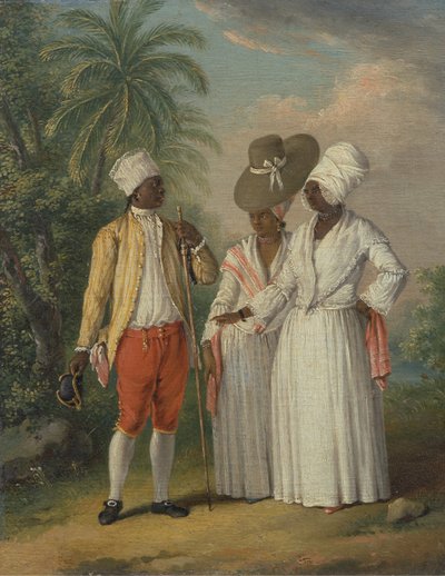 Dominicains libres des Antilles, Natives libres de la Dominique, vers 1770 - Agostino Brunias