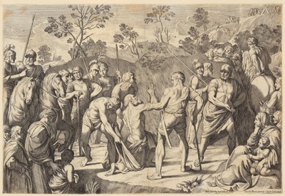 Énée fuit Troie avec sa famille - Agostino Carracci