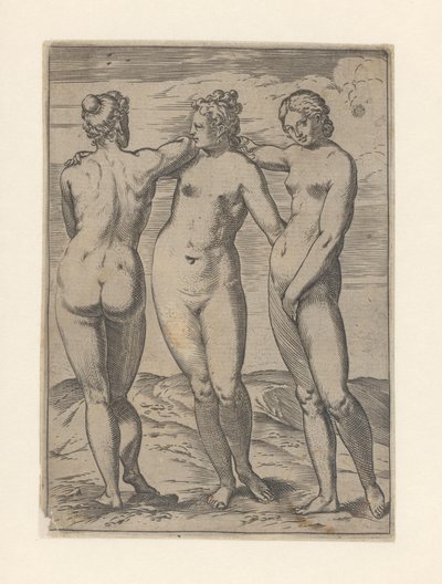 Les Trois Grâces - Agostino Carracci