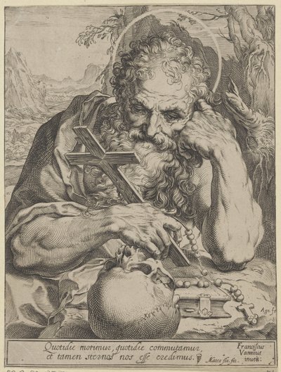 Saint Jérôme - Agostino Carracci