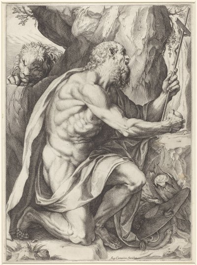 Saint Jérôme - Agostino Carracci
