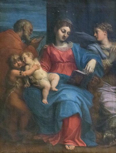 Sainte Famille avec Sainte Marguerite - Agostino Carracci