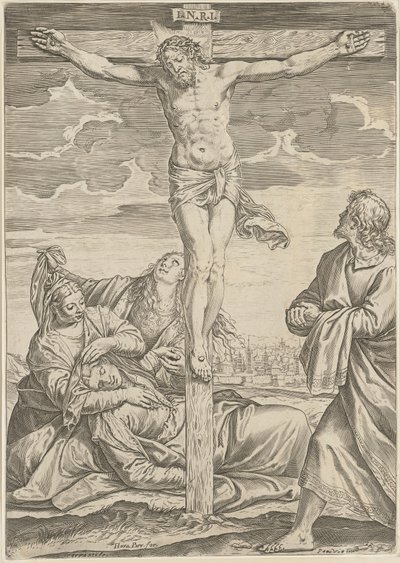 Crucifixion - Agostino Carracci