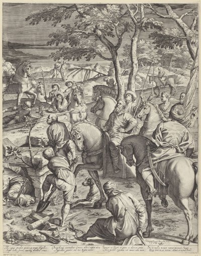 Crucifixion du Christ (partie droite) - Agostino Carracci