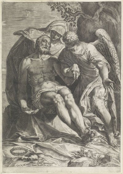 Marie avec le corps du Christ (Pietà) - Agostino Carracci