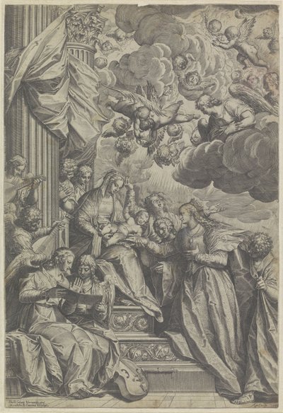 Mariage mystique de sainte Catherine - Agostino Carracci