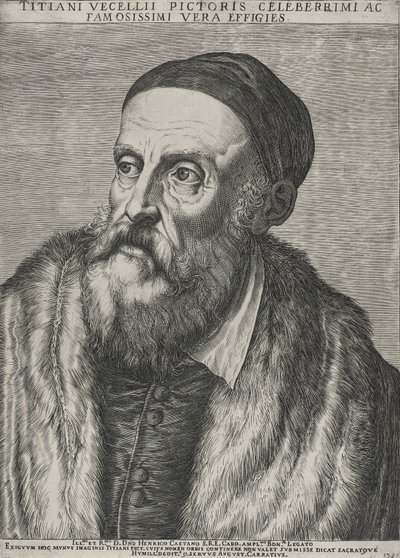 Portrait de Titien, 1587 - Agostino Carracci