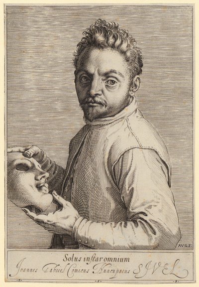 Portrait de Giovanni Gabrielli, dit «Il Sivello» - Agostino Carracci