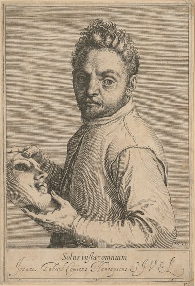 Portrait de Giovanni Gabrielli, dit « Il Sivello » - Agostino Carracci
