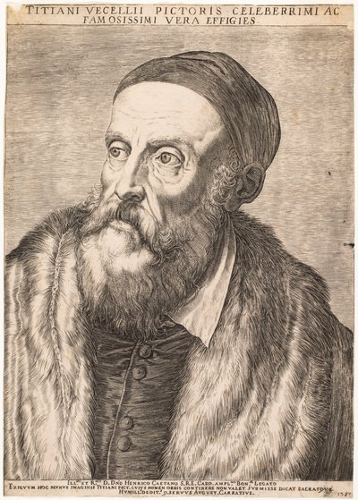Portrait de Titien - Agostino Carracci