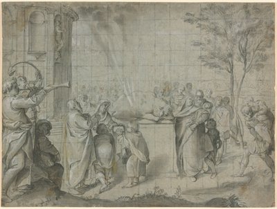 Le Sacrifice de Pélias à Neptune - Agostino Carracci