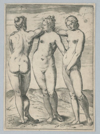 Les Trois Grâces - Agostino Carracci