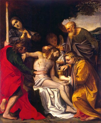 La lamentation du Christ - Agostino Carracci