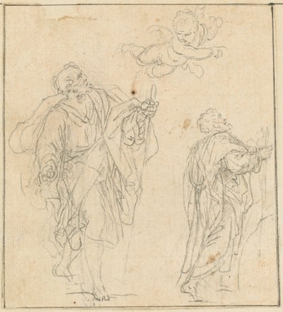 Un apôtre guidé par un ange - Agostino Masucci