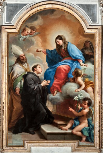 La Vierge avec Saint Nicolas de Tolentino - Agostino Masucci
