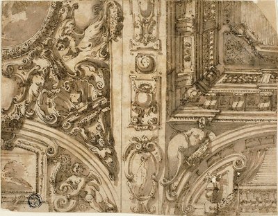 Décoration de plafond illusionniste - Agostino Mitelli