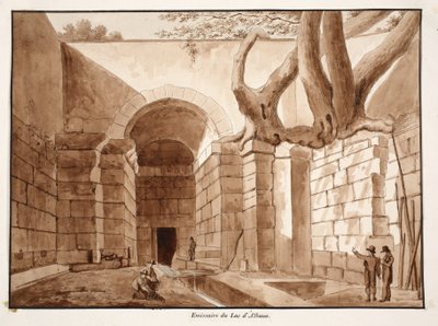 Émissaire du lac Albano, 1833 - Agostino Tofanelli