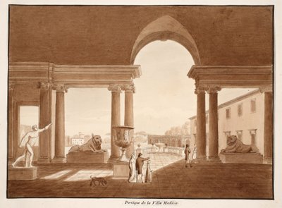 Portique de la Villa Médicis - Agostino Tofanelli