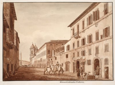 La maison de Callimaque, Via Sistina, 1833 - Agostino Tofanelli
