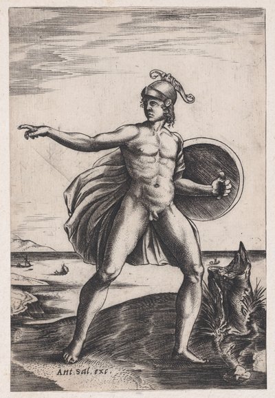 Un guerrier - Agostino Veneziano