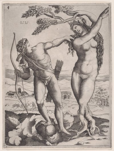 Apollon et Daphné, daté 1515 - Agostino Veneziano