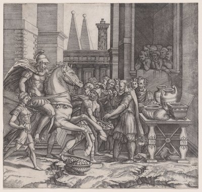 Camillus, daté 1531 - Agostino Veneziano