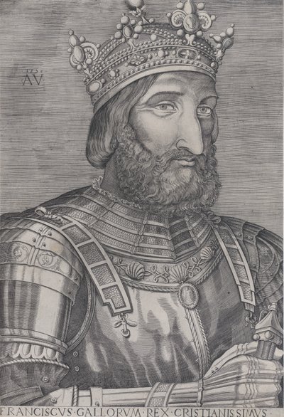 François Ier, roi de France, daté 1536 - Agostino Veneziano