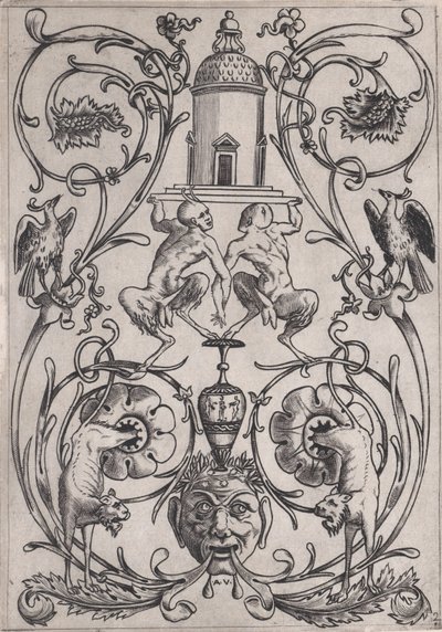 Panneau ornemental - Agostino Veneziano