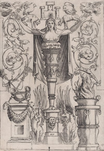 Panneau ornemental - Agostino Veneziano