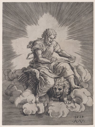 Saint Marc, daté 1518 - Agostino Veneziano
