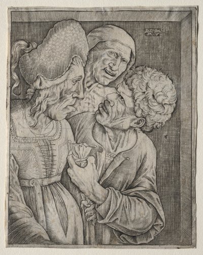 La vieille femme riche - Agostino Veneziano
