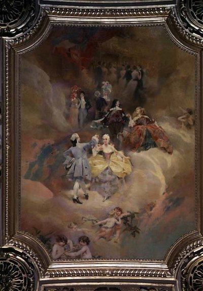 La Danse à travers les âges du plafond de la salle de bal - Aimé Nicolas Morot