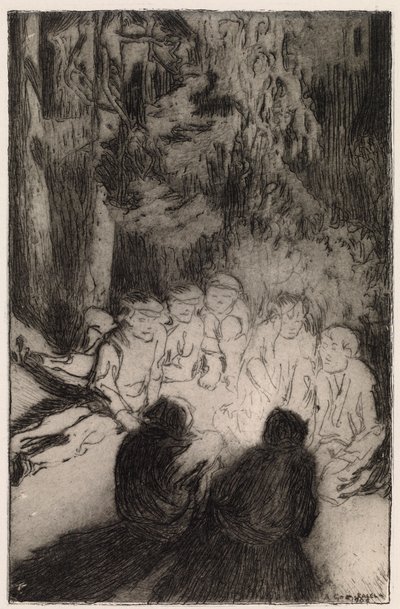 Une histoire de feu de camp (Les Sept Frères) - Akseli Gallen Kallela