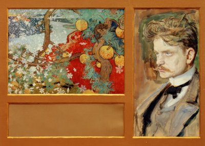 En Saga - Paysage fantastique avec portrait de Jean Sibelius - Akseli Valdemar Gallen Kallela