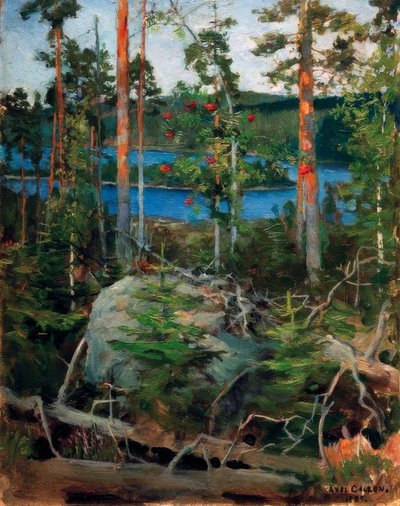 Paysage au lac Jamajärvi - Akseli Valdemar Gallen Kallela