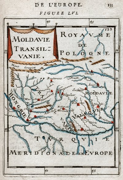 Carte de la Roumanie 1683 - Alain Manesson Mallet