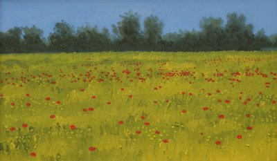 Champ jaune avec coquelicots, 2002 - Alan Byrne