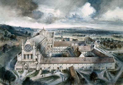 Abbaye de Byland, 1539, vers les années 1960 - Alan Ernest Sorrell