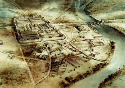 Fort romain de Chester, Mur d