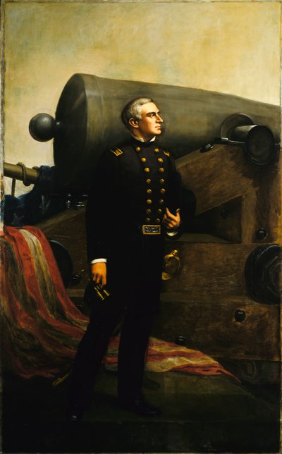 Le premier coup de canon à Fort Sumter Major Robert Anderson, vers 1861 - Alban Jasper Conant