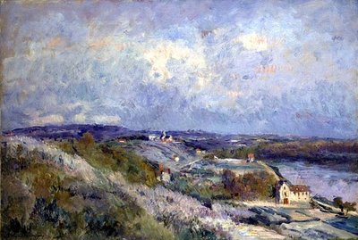 Les collines à Herblay au printemps - Albert Charles Lebourg