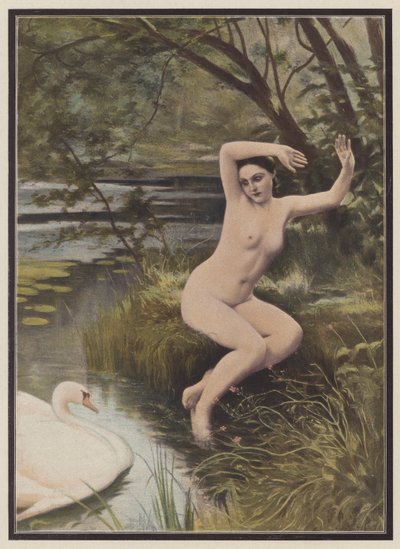 Léda, princesse spartiate de la mythologie grecque - Albert (after) Aublet