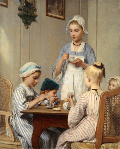 Enfants au petit déjeuner, 1879 - Albert Anker