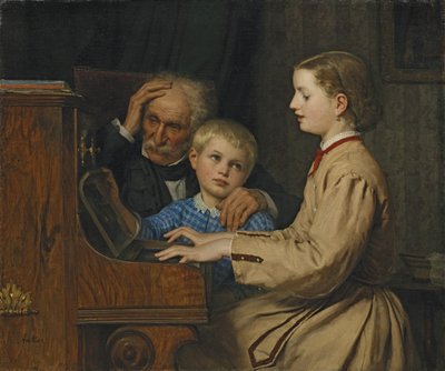 Chanson de la patrie, 1874 - Albert Anker
